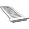 Ekena Millwork Quarter Round Top Right Surface Mount PVC Gable Vent w/ 2"W x 2"P Brickmould Sill Frame, 12"W x 42"H GVPQR12X4203SN - alternate 3